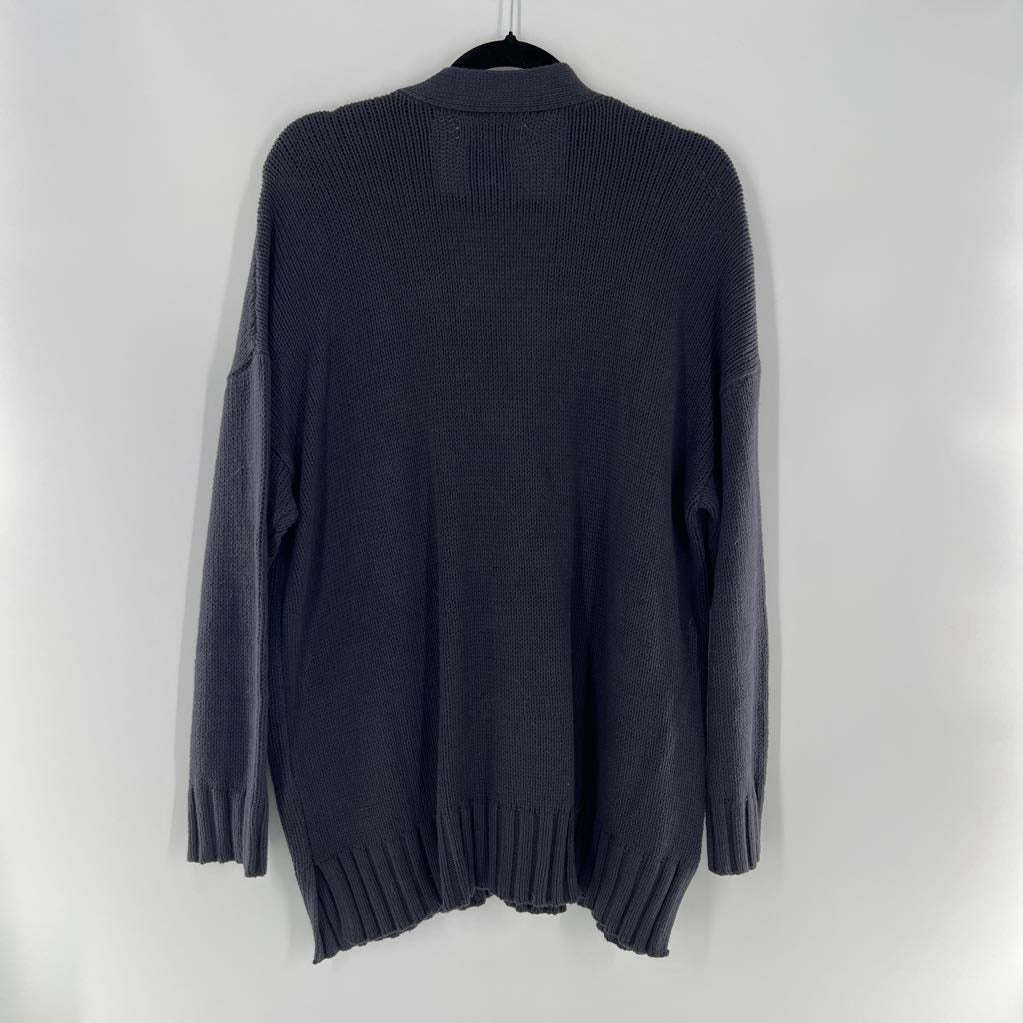 XXL button front cardi