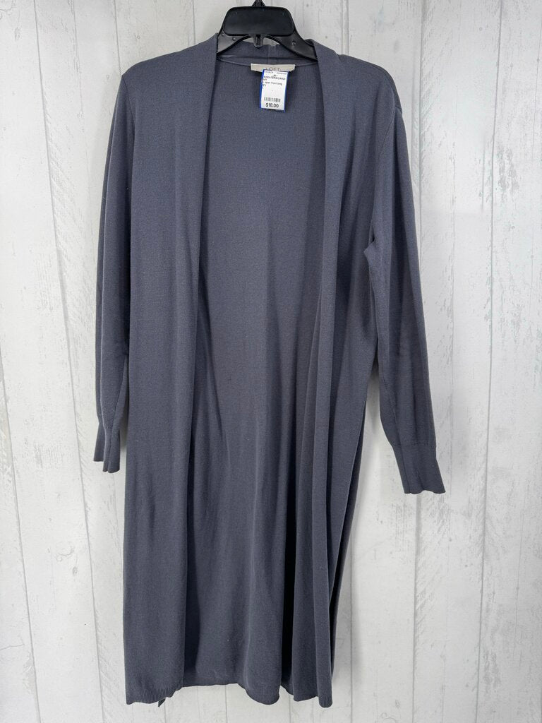L open front long cardi