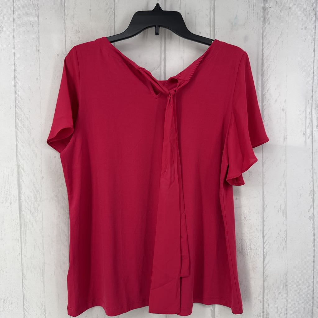 M bow back flutter slv top