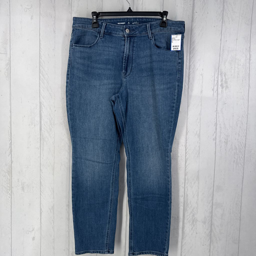 12s hi rise straight leg jean