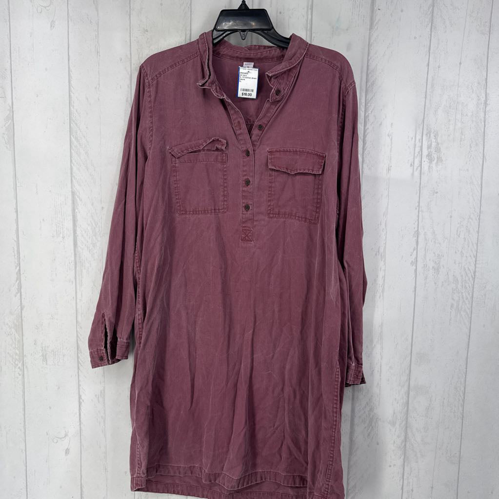 XL 1/2 button down l/s dress