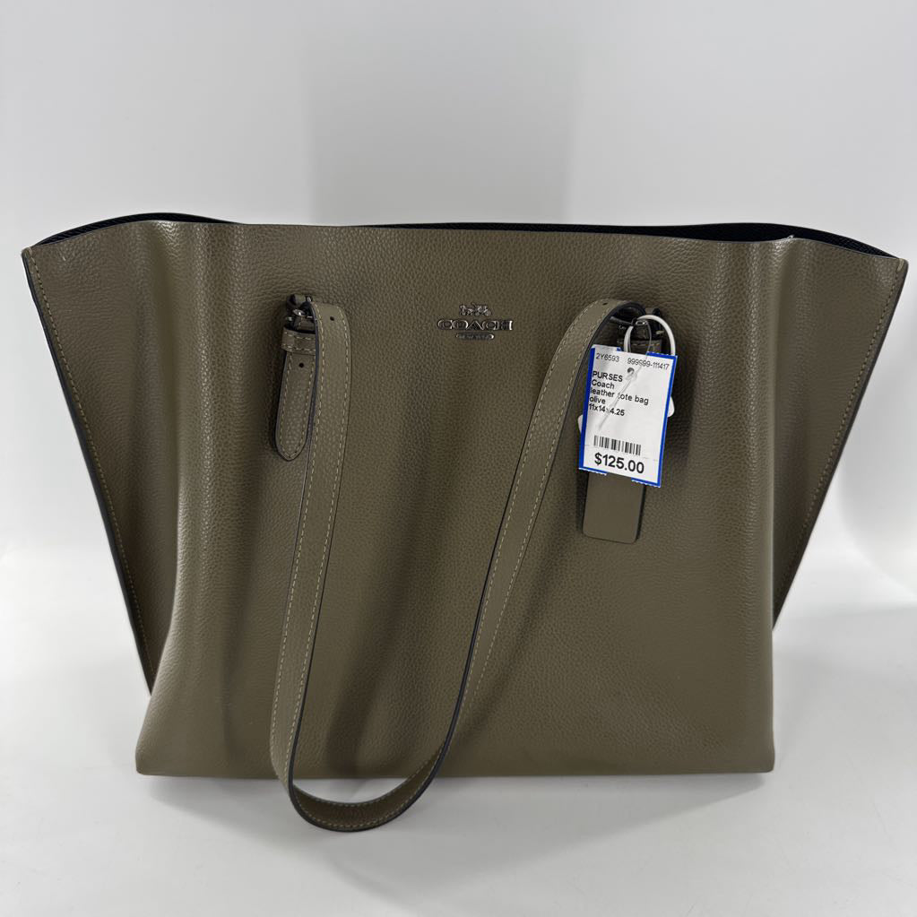 leather tote bag