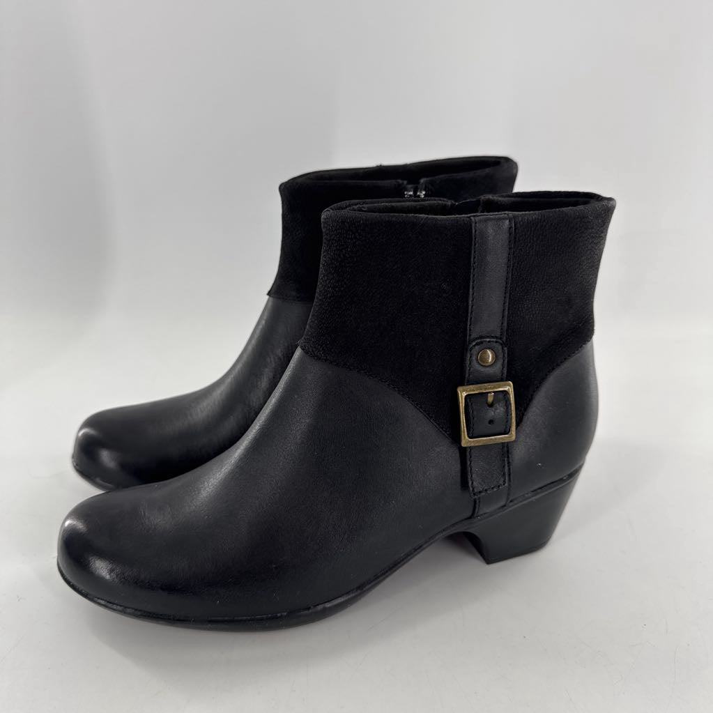 9.5 leather low heel boot
