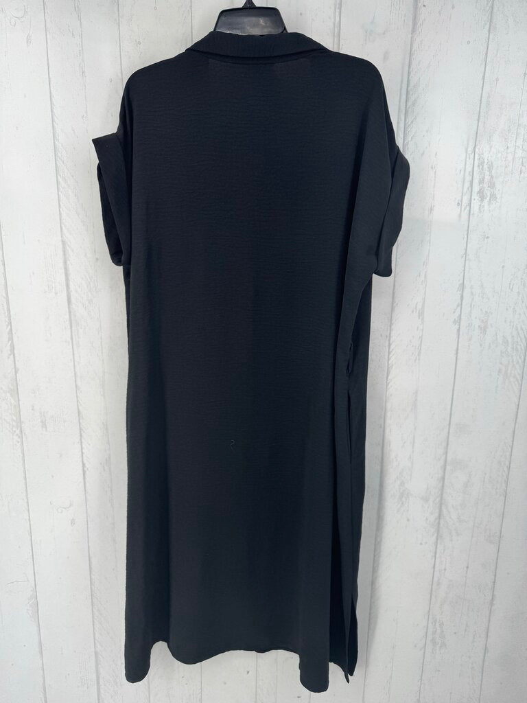 XL cuff s/s button shirt maxi dress