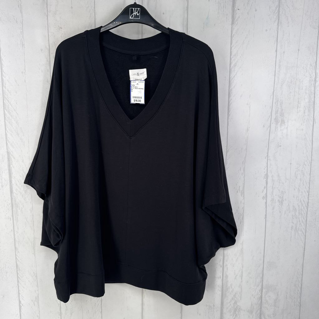 XL v- neck batwing top