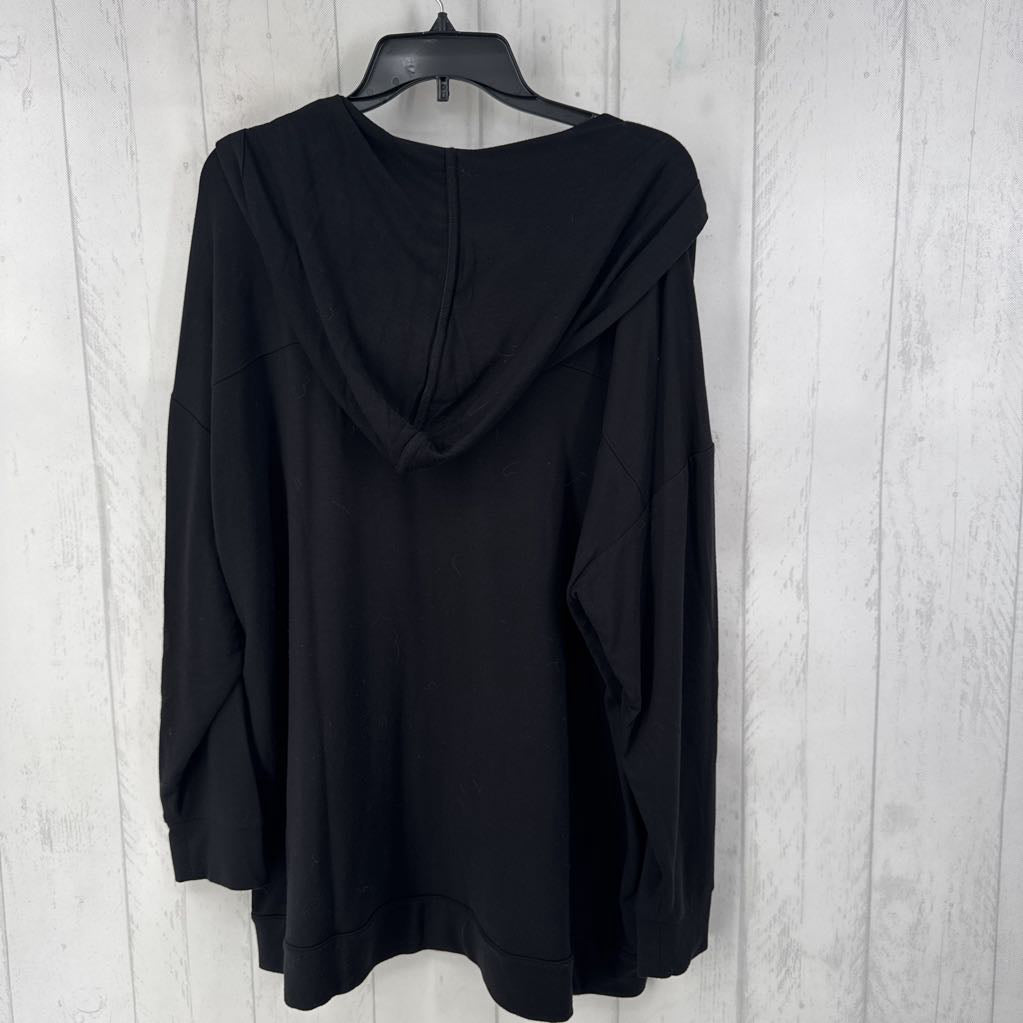 XL v-neck hooded l/s pullover