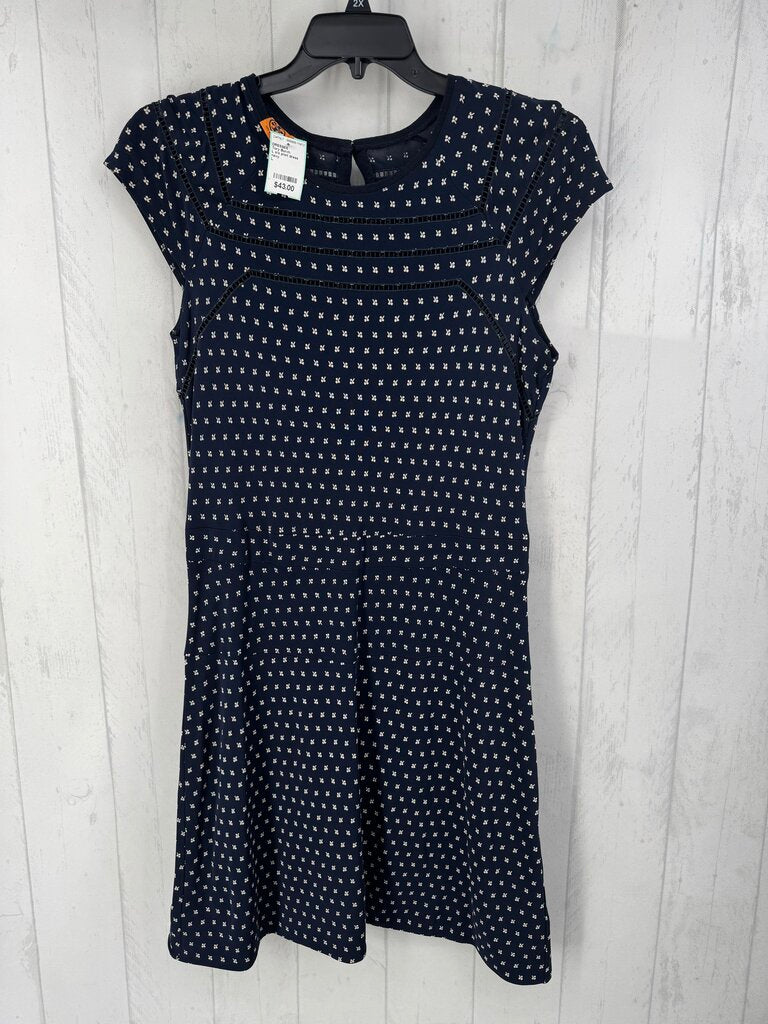 L s/s print dress
