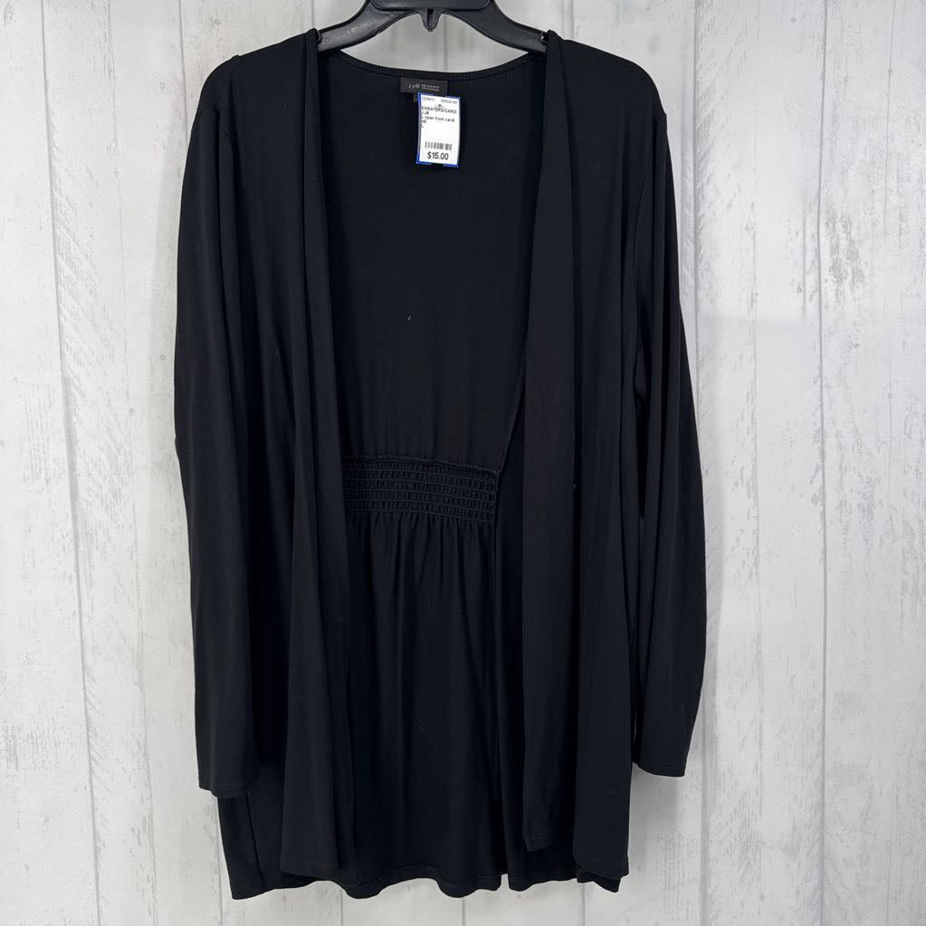L open front cardi