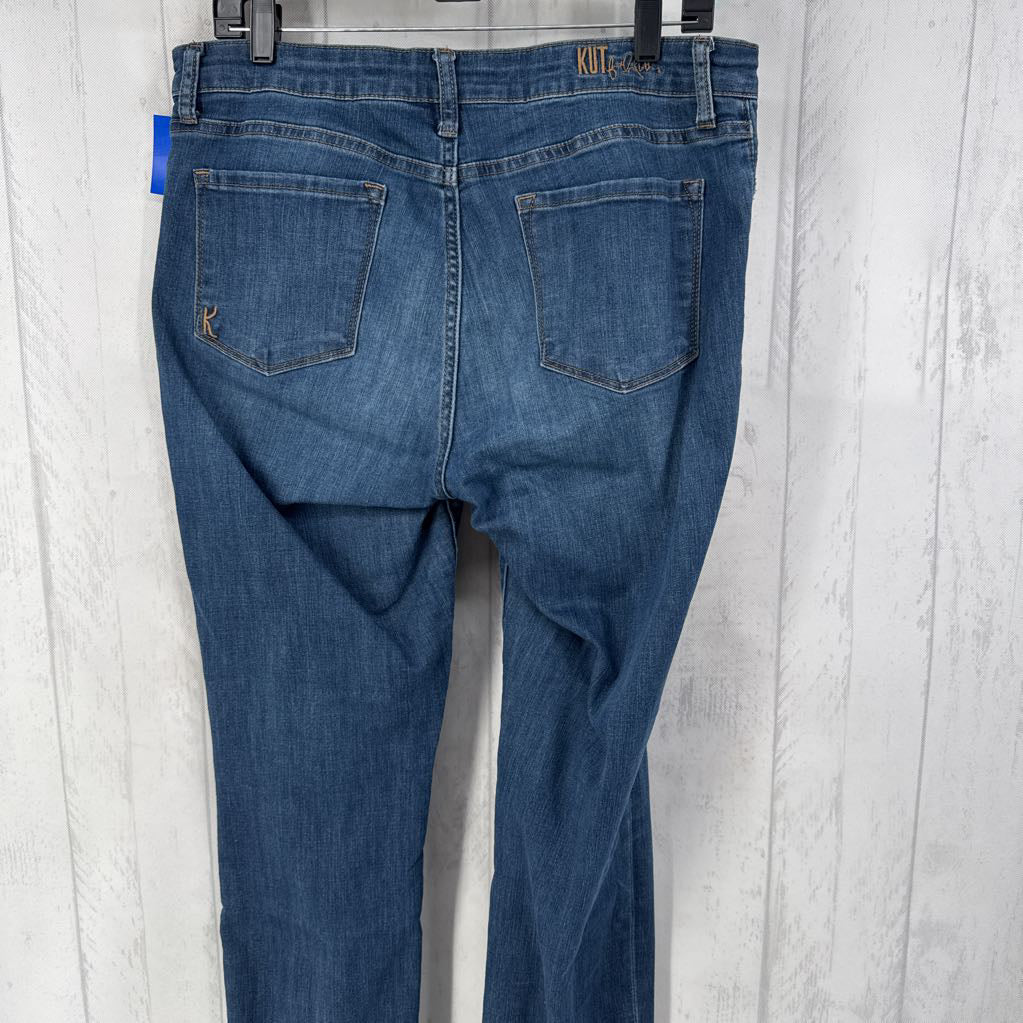 10 straight leg cuffed jean