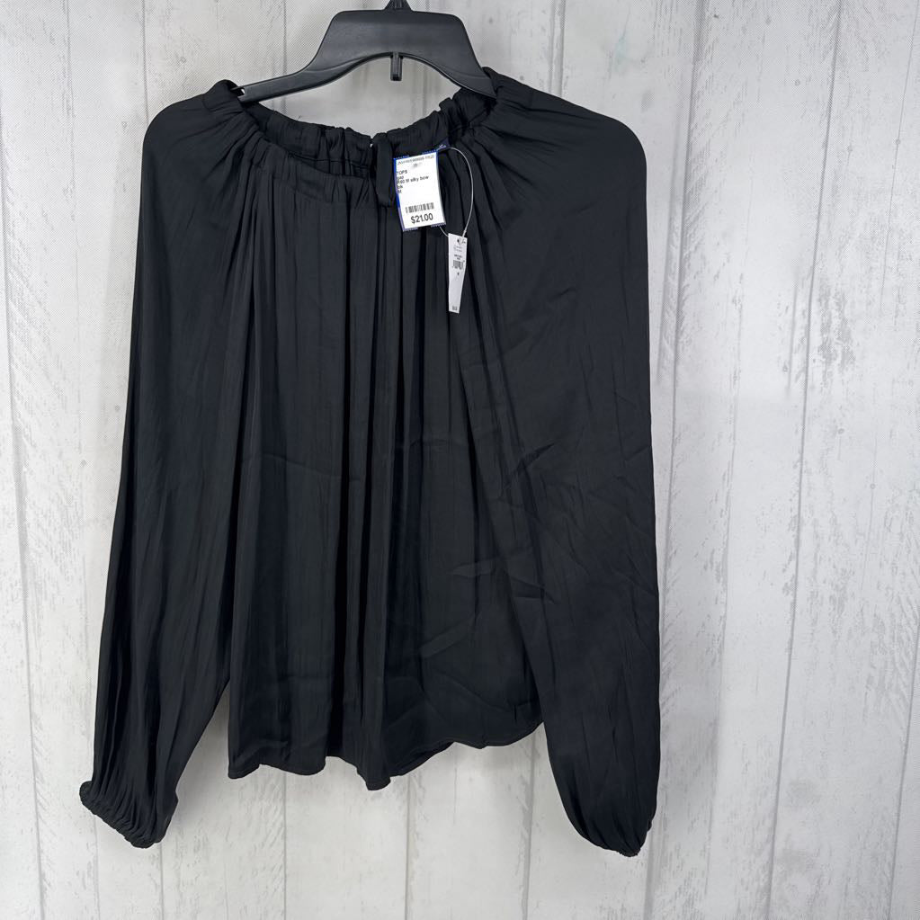 R60 M silky bow back l/s top
