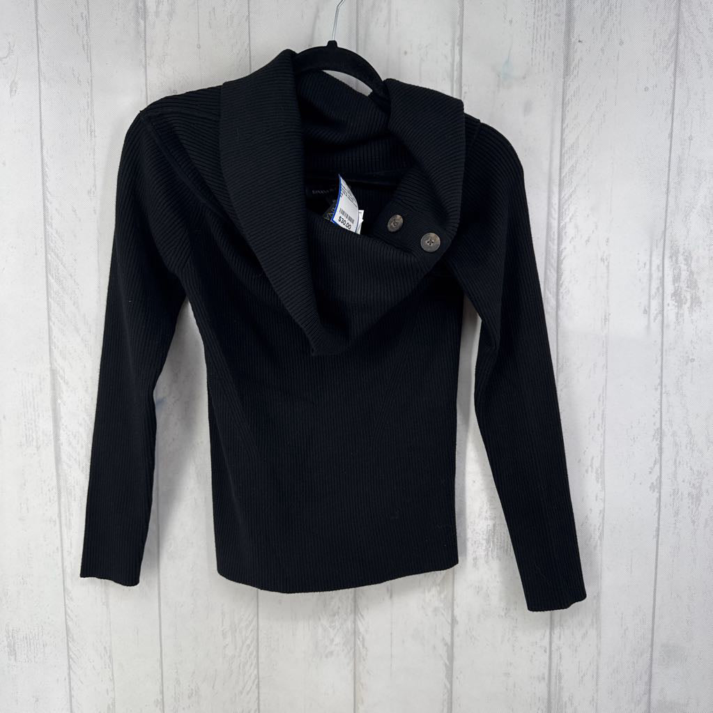 R109 M ribbed cowl neck sweater