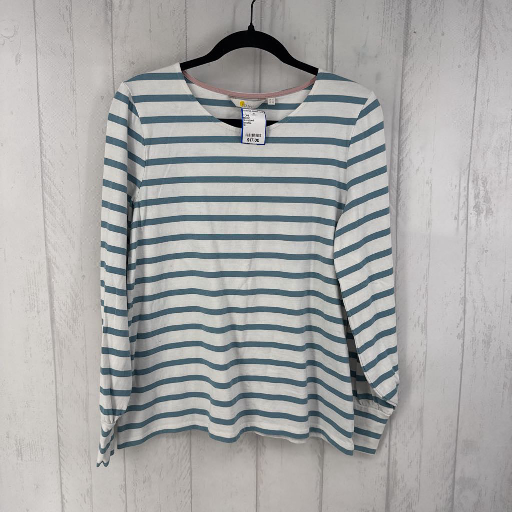 10 striped crewneck l/s top