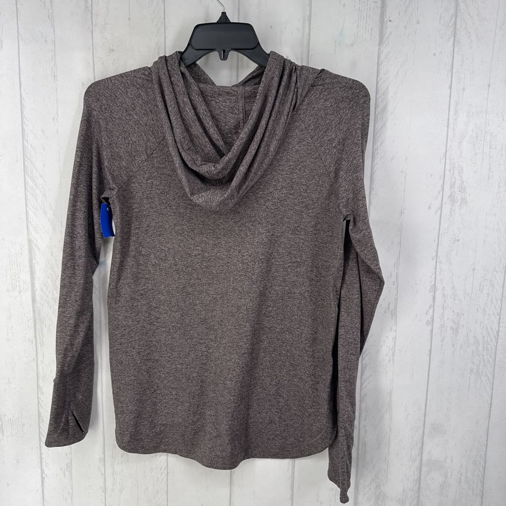 M marled hooded l/s pullover