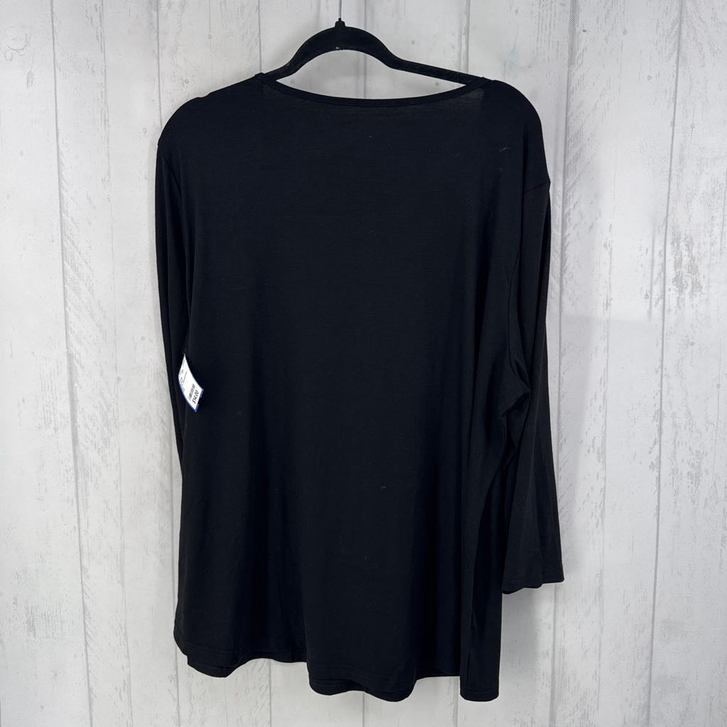 2XL asymetrical neck l/s top