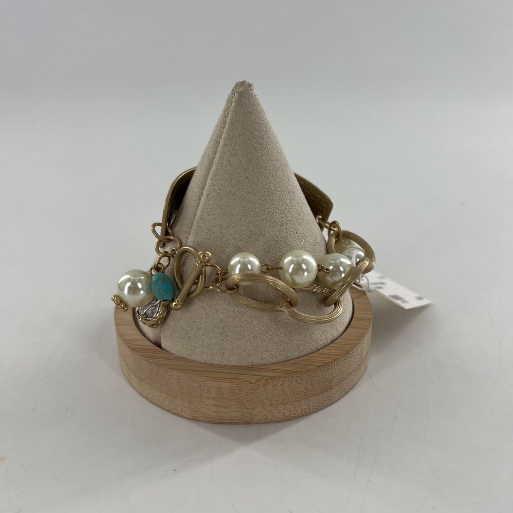 gold tone hope bracelet