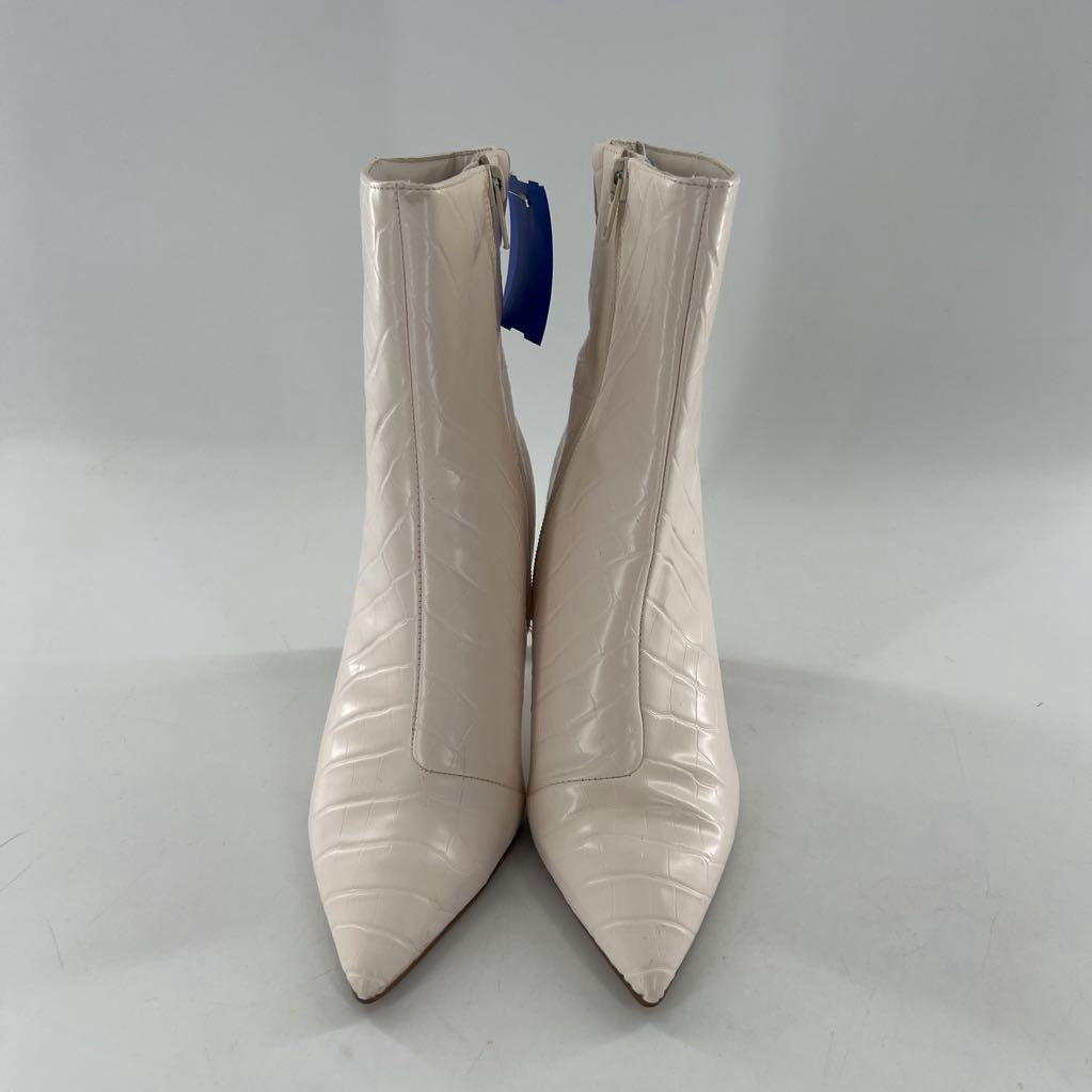 6 croc embossed heeled boot