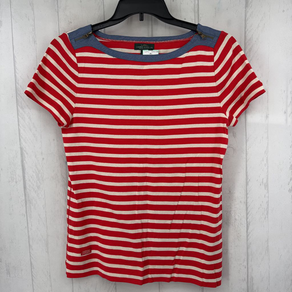 XL s/s stripe top