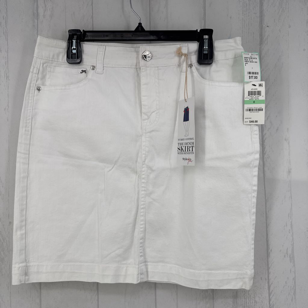 R46 8 denim mini skirt