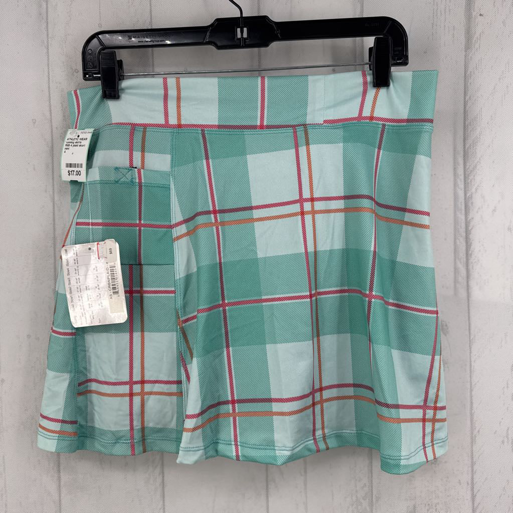 R69 4 plaid skort