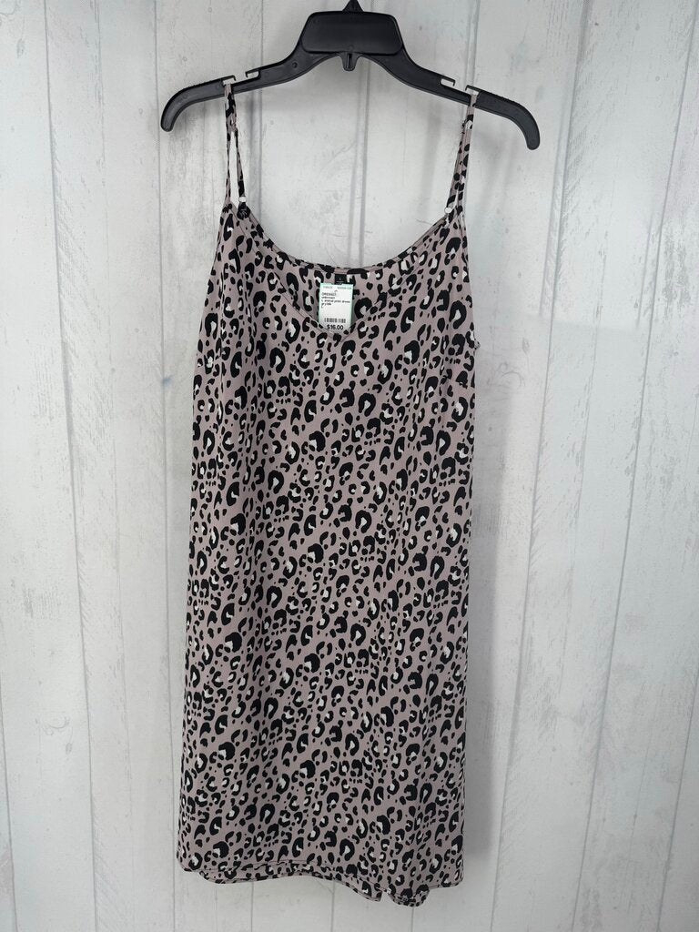 L animal print dress