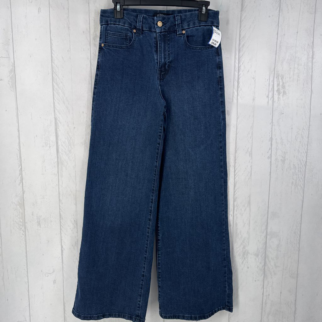 2 wide leg denim trouser