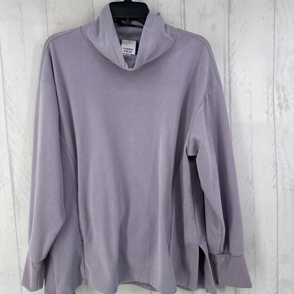 L cowl neck l/s pullover