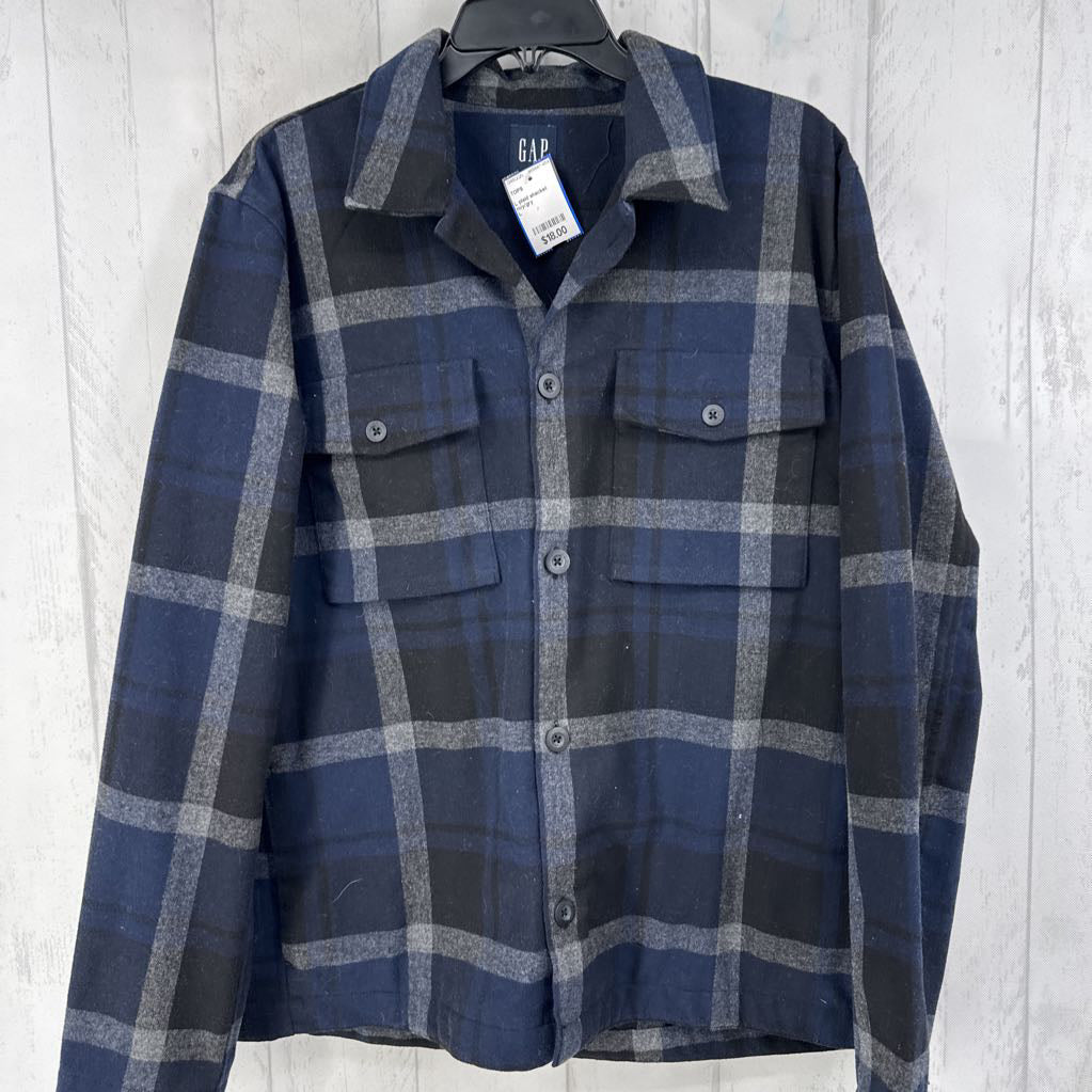 L plaid shacket
