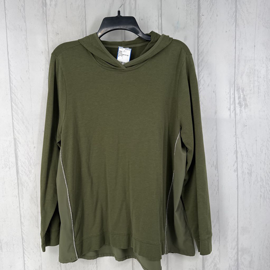 XL hooded l/s top