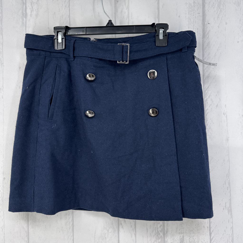 14 wool belted skirt