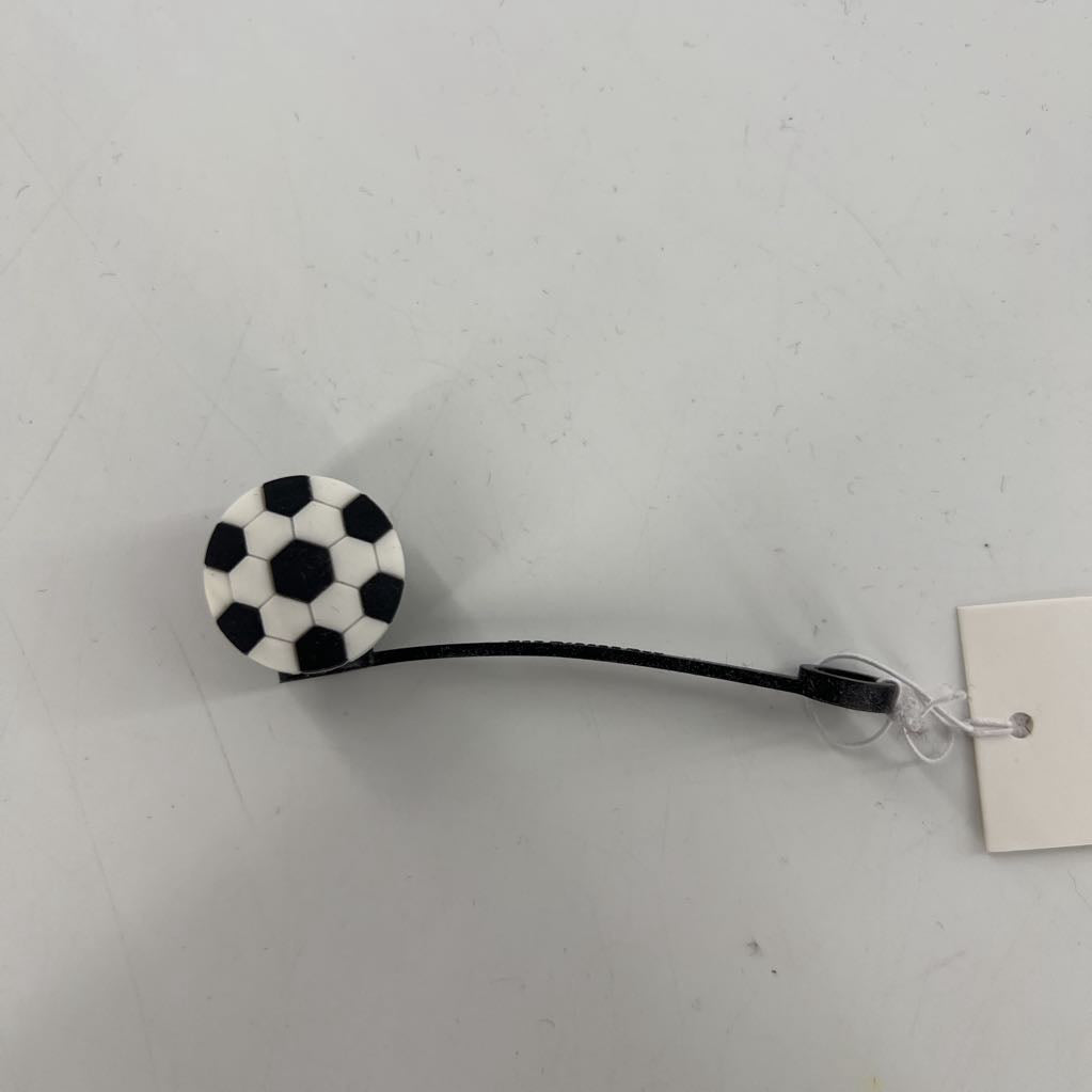 straw topper- soccerball