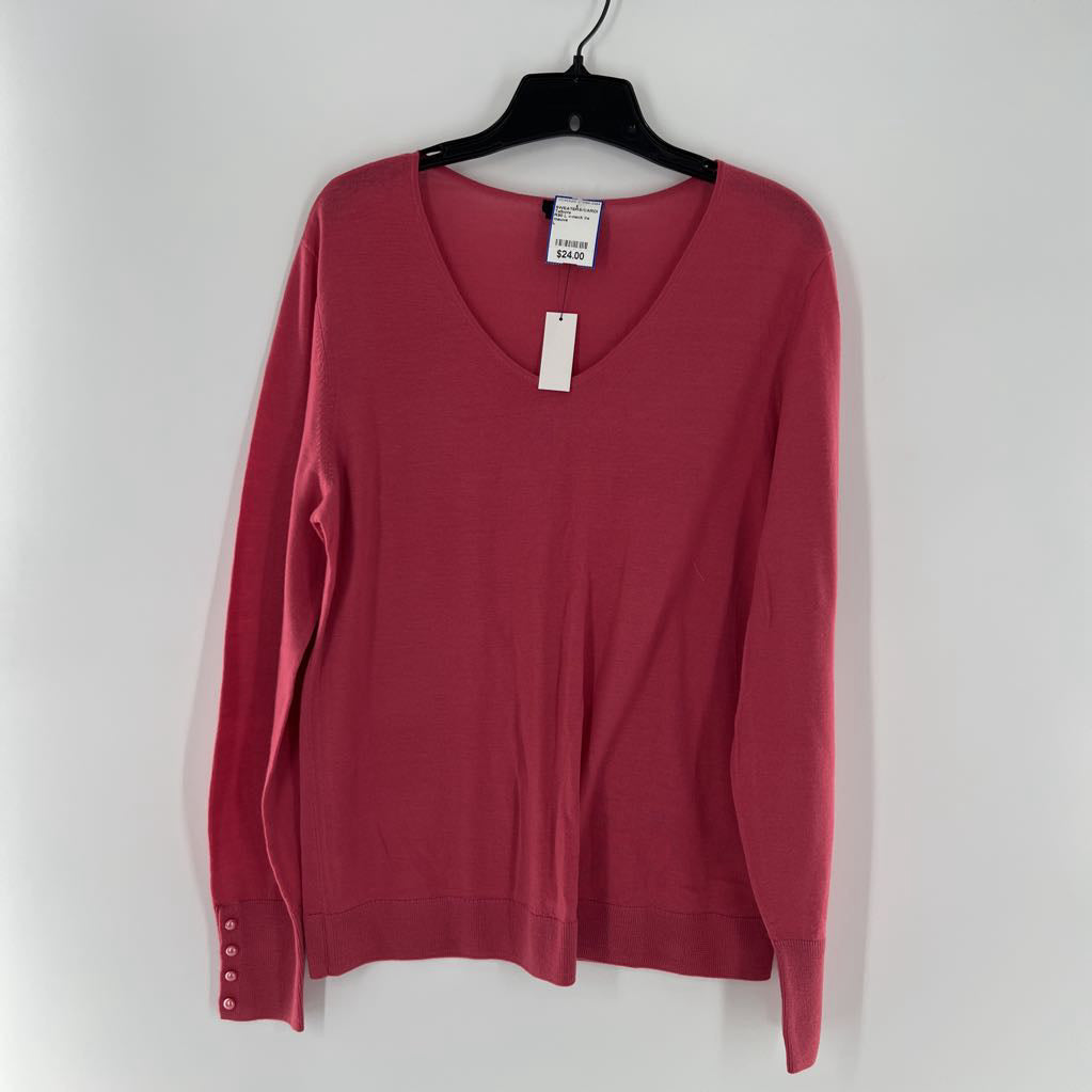 R90 L v-neck l/s sweater