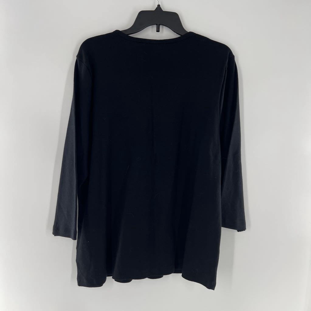 XXL v-neck 3/4 slv top