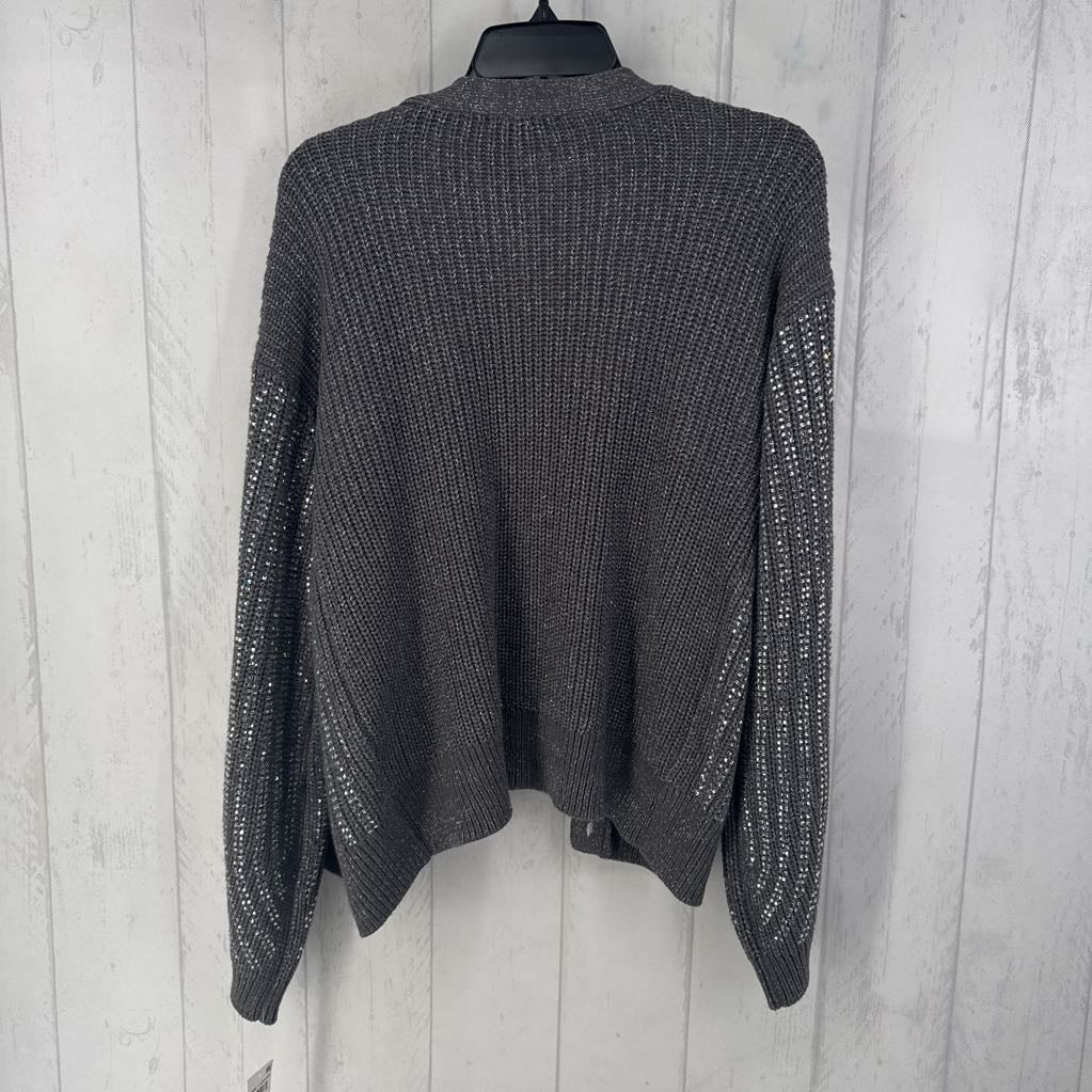 XL embelished button front cardi