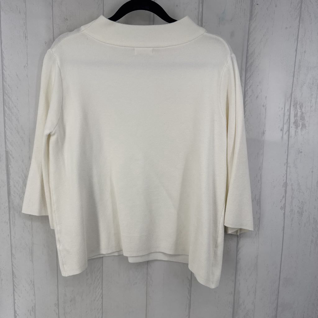 M boat neck 3/4 slv sweater