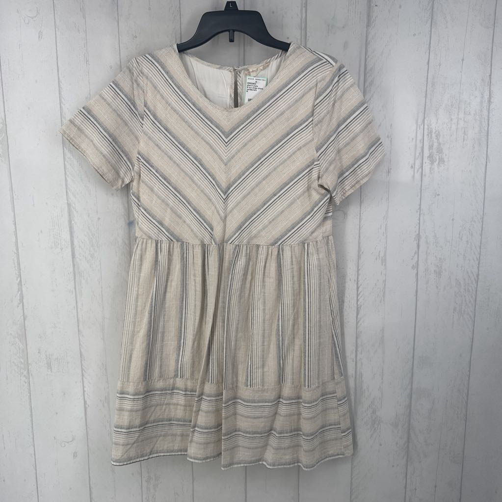 M s/s stripe dress
