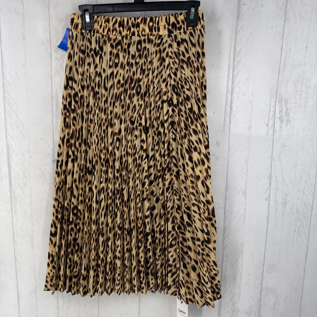 XL animal print pull-on skirt