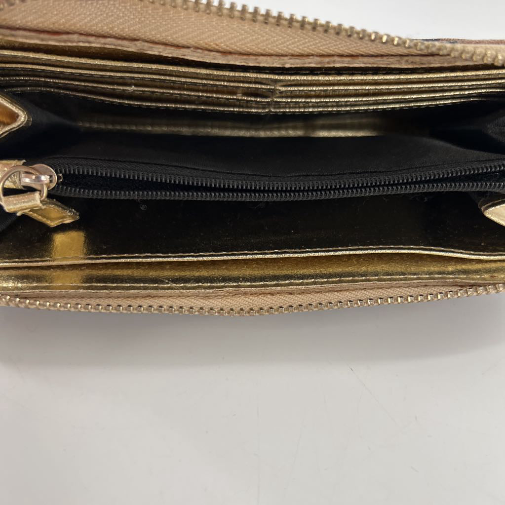 animal print zip-around wallet