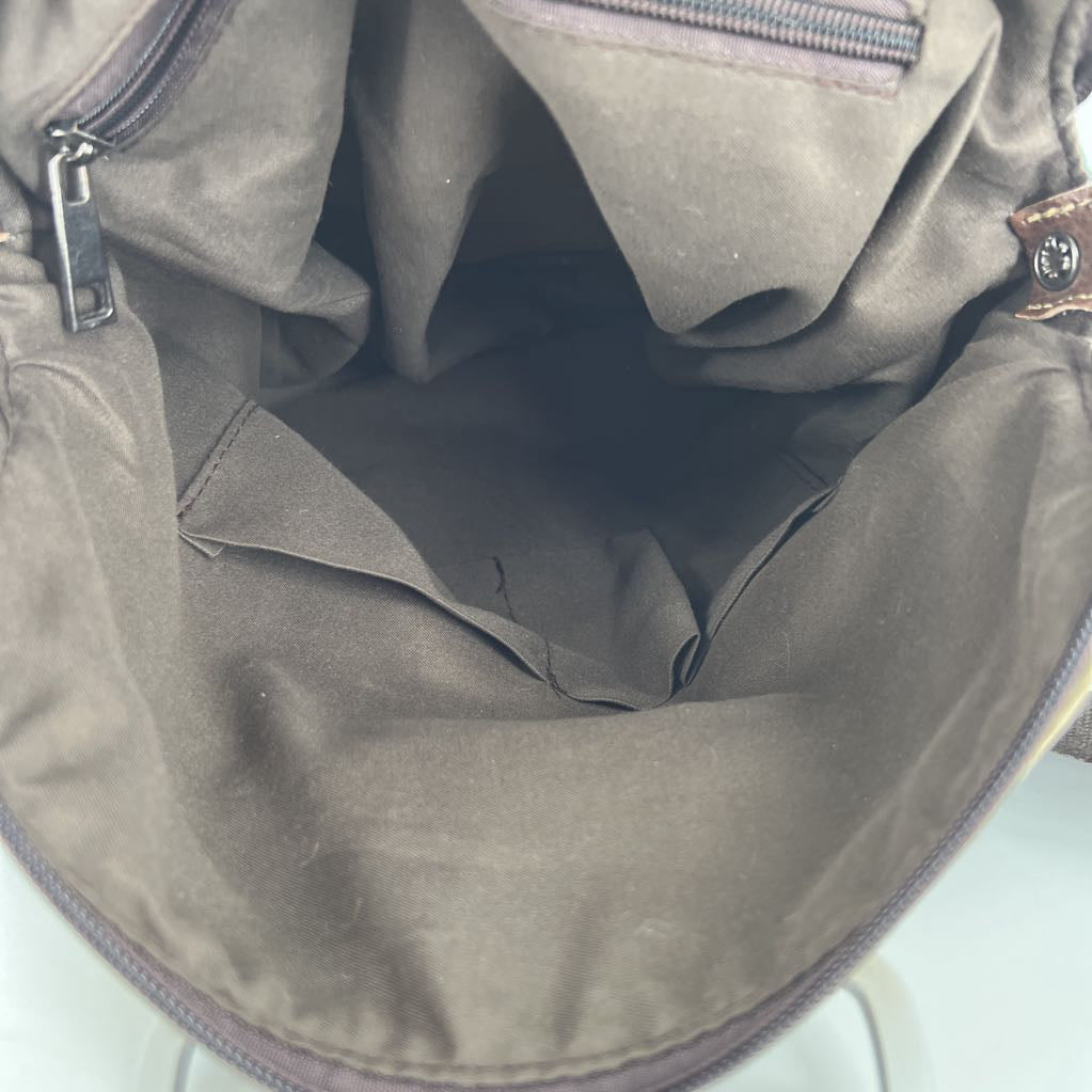 canvas striped convertible bag