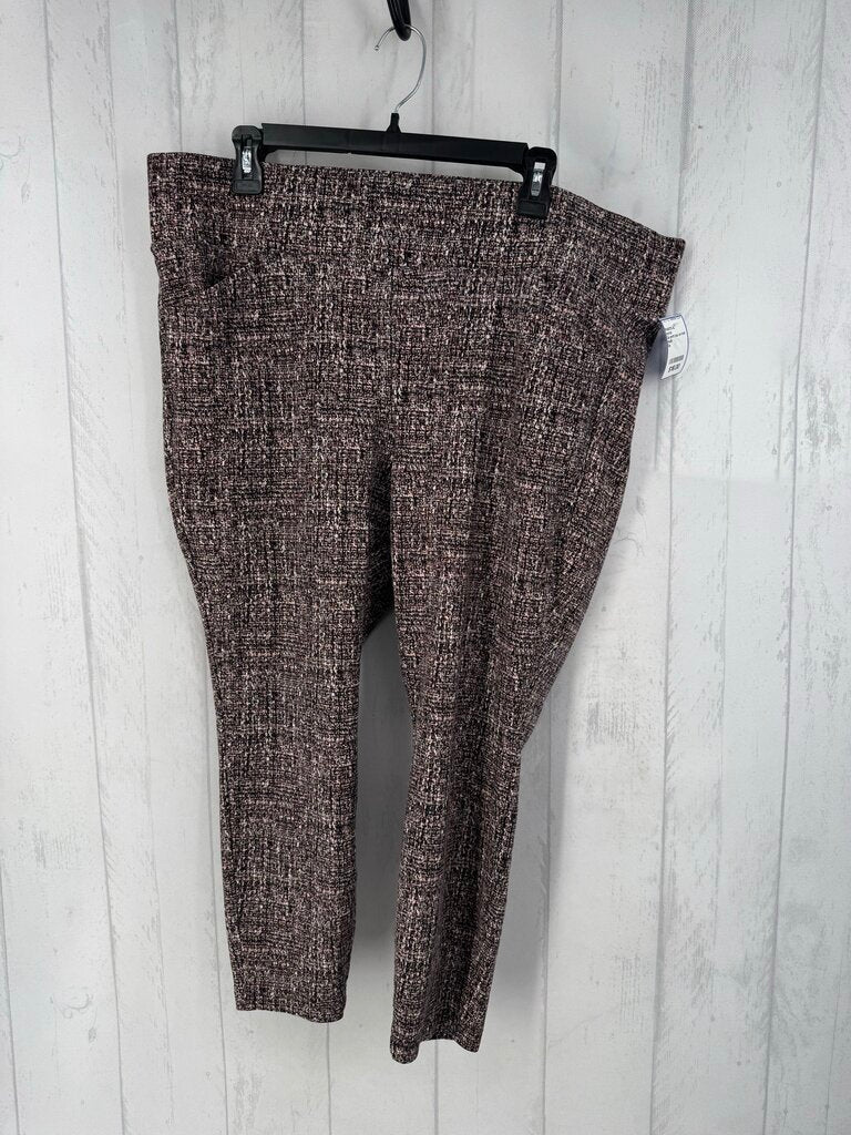 3s print pull on knit pants