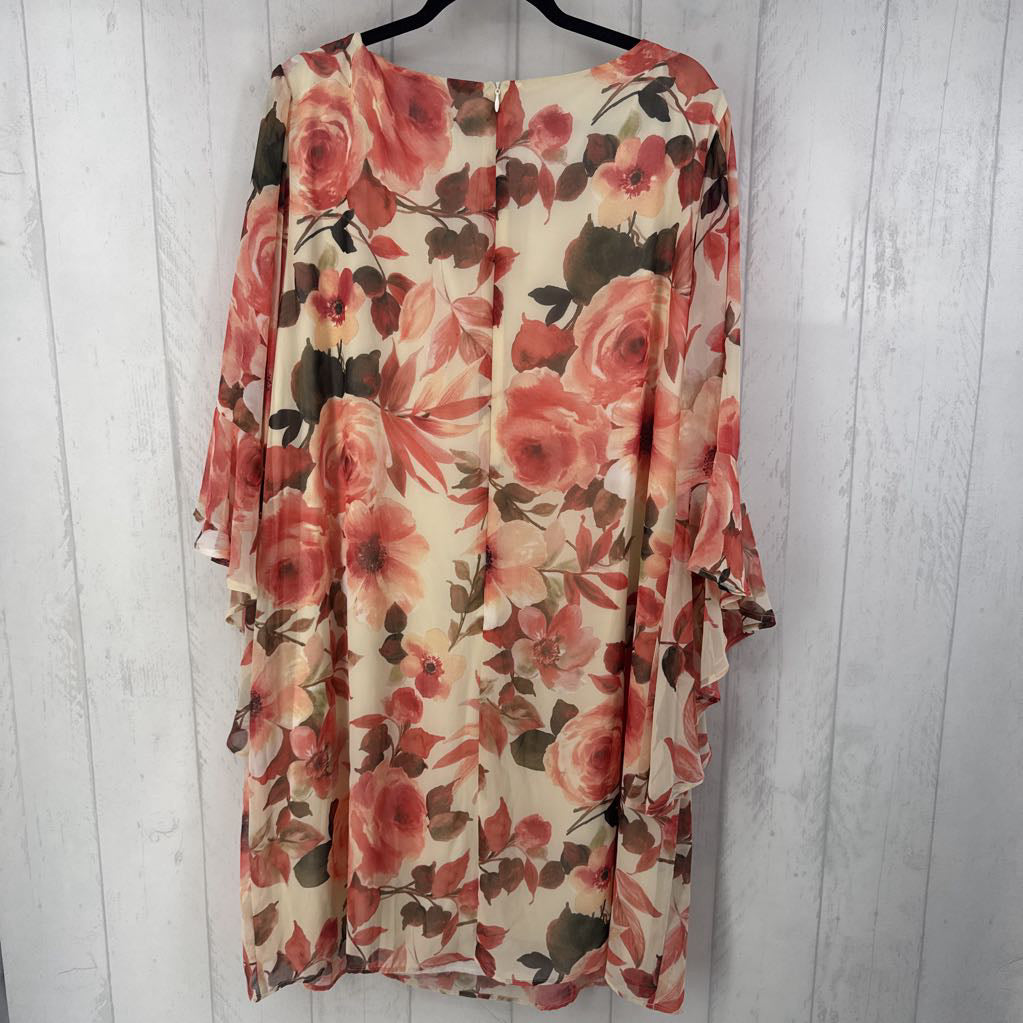 20w flo print flutter slv dress