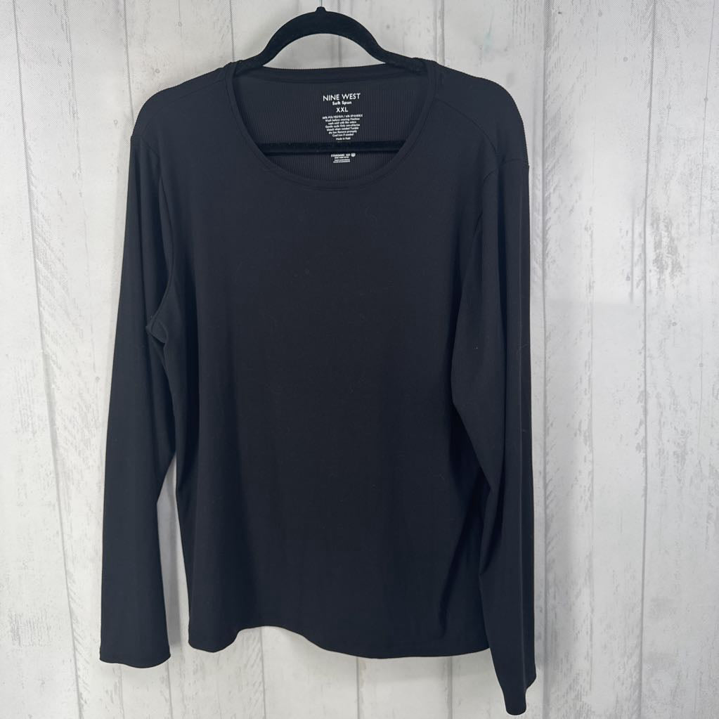 XXL ribbed l/s top