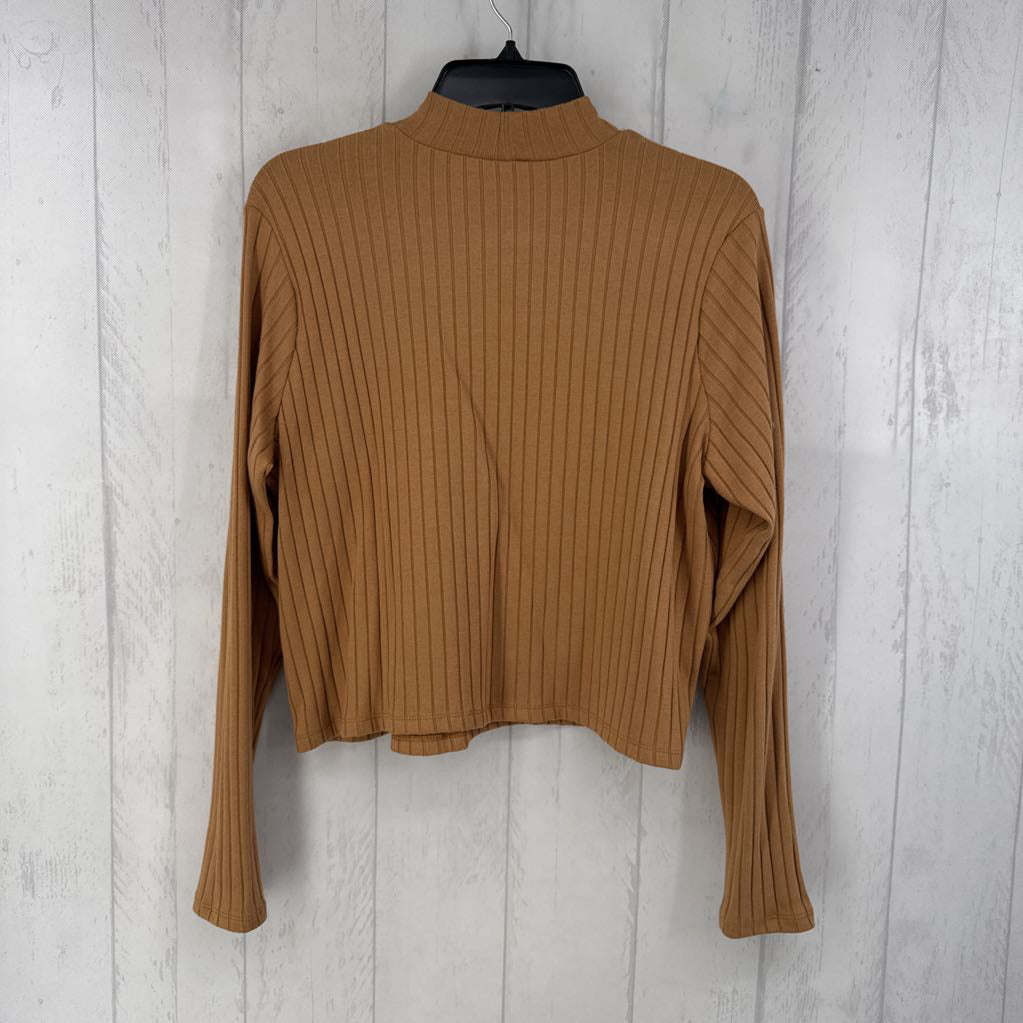 L 2Pc ribbed l/s top & skirt set