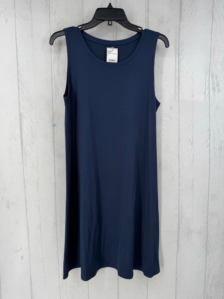 L ribbed slvls dress