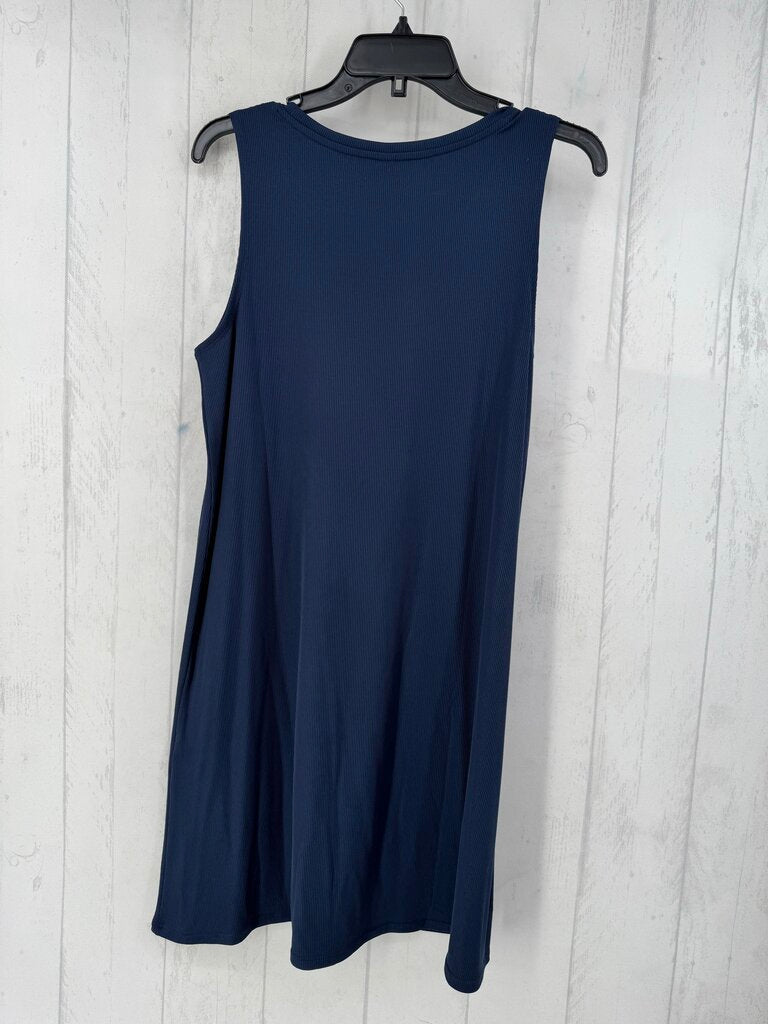 L ribbed slvls dress