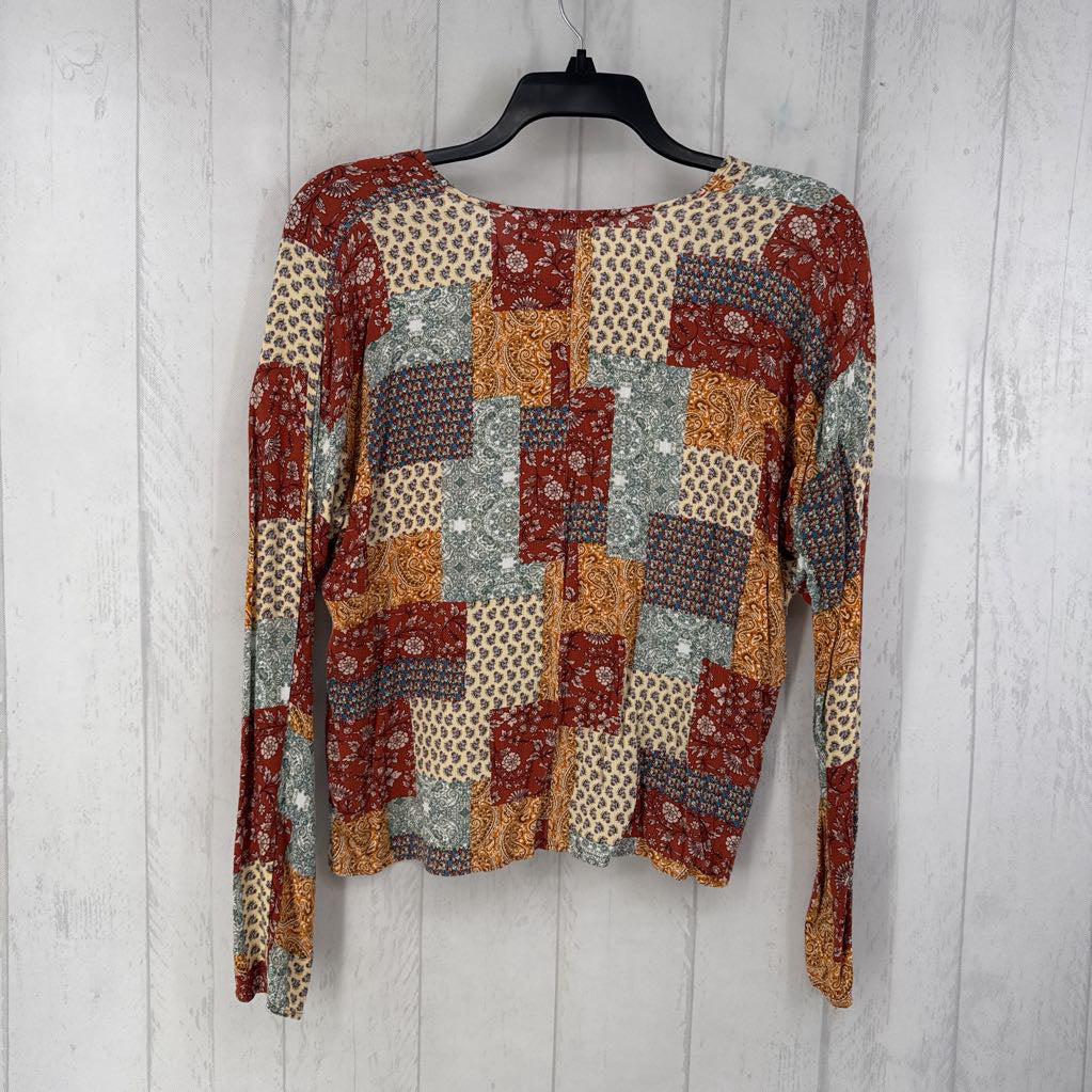M patchwork l/s top