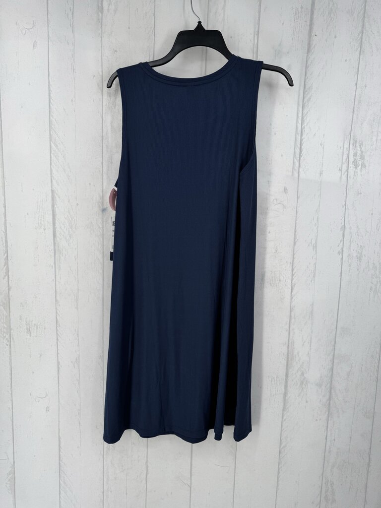 L ribbed slvls dress