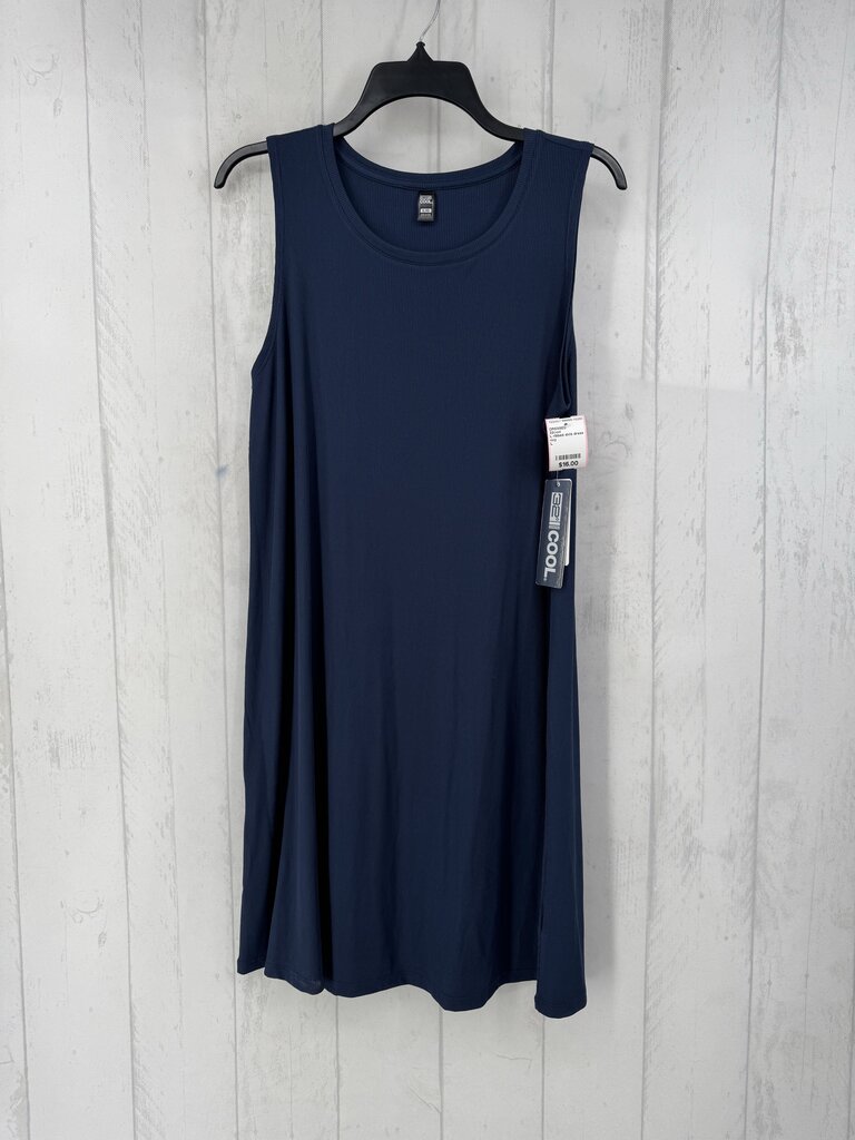 L ribbed slvls dress