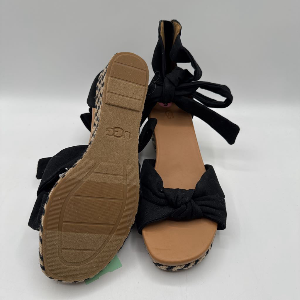 9 espadrille ankle tie wedge sandals