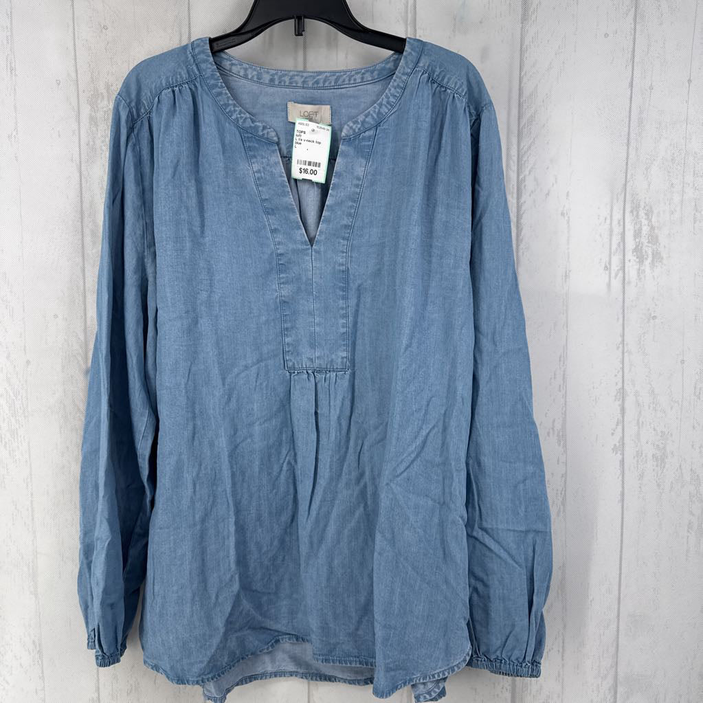 L l/s v-neck top
