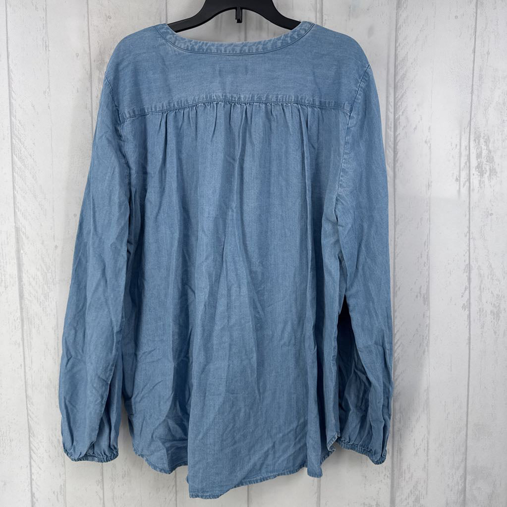 L l/s v-neck top